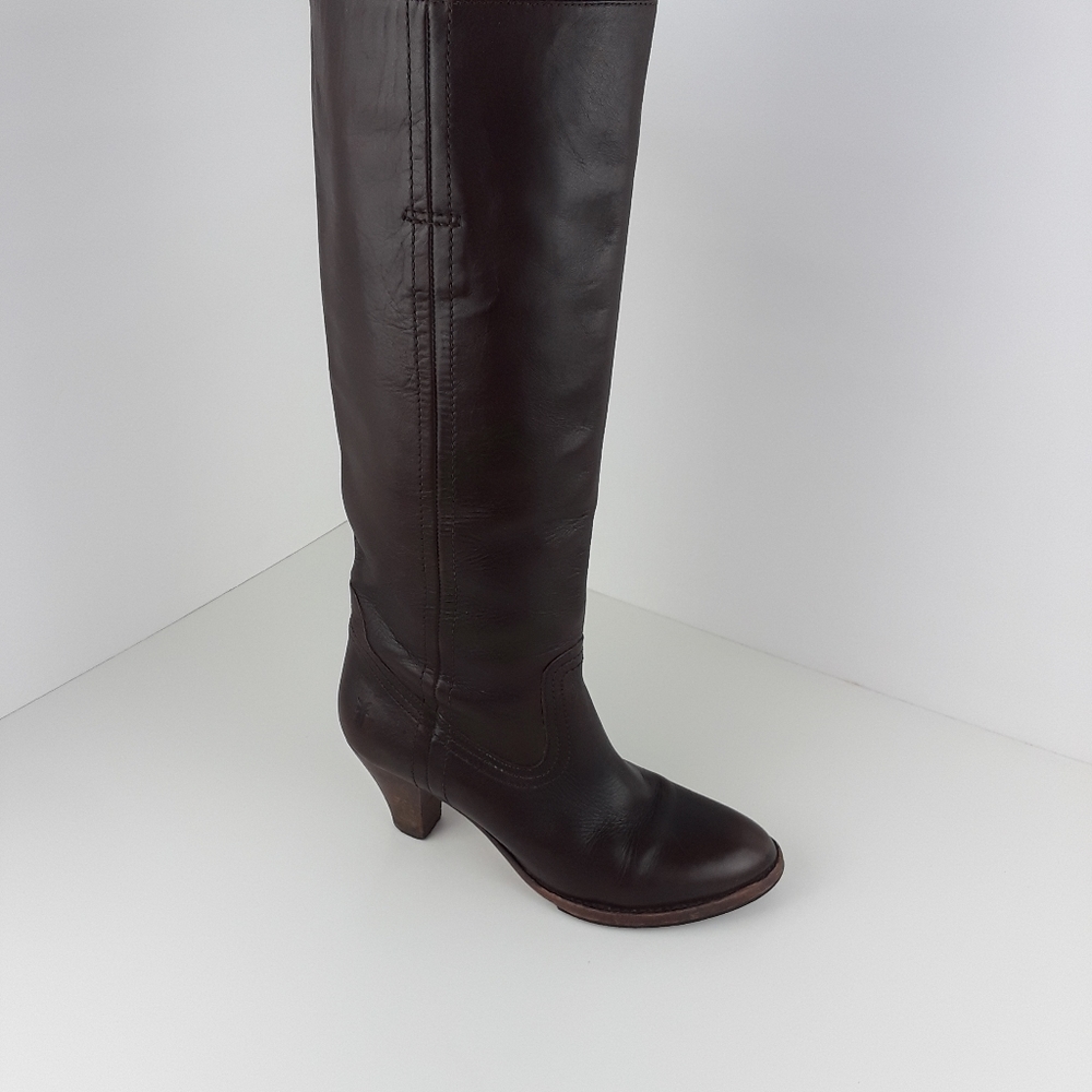 Frye Tina Campus Brown Boots, Size 7